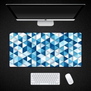 Arctic Prism Cool Precision in Motion Desk Mat