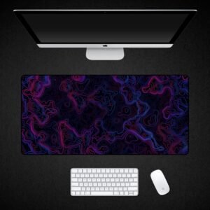 Neon Terrain Desk Mat